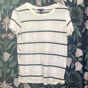 A cute white and black striped shirt from Forever 21 :)